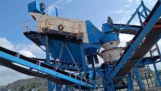 Puzzolana 200tph 2 stage crushing plant with GSB