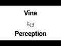 how to pronounce vina middle eastern names