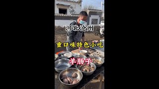 河北沧州特色重口味美食，马路边的羊肠子，你吃过吗？#美食推荐 #特色小吃 #市井生活 #抖音美食推荐官 #妈呀太香了