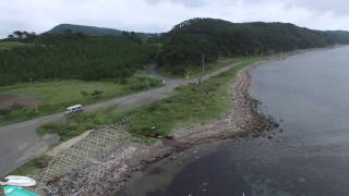 青森県　夏泊半島を空撮