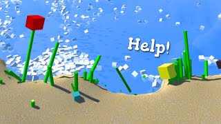 Trash Eating Robot saves artificially evolved plants #TeamSeas