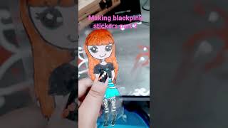 Making blackpink sticker part 2 #blackpink #crafts #lisa #stickers #shorts