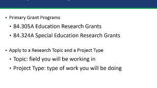 FY2020 IES Grant Writing Workshop  Webinar