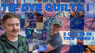 We Tie Dyed Fabric and I made TWO Quilts out of it ! (bleach tie dye)