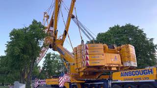 LIEBHERR LTM 1750-9.1 Ainscough Crane Hire slow boom lift