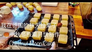 🌰德国森林里捡栗子 |🥮板栗月饼 |栗子馅 |🀄️中秋节快乐 |Chestnut Mooncake |Mond Kuchen