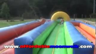 Affordable Moonwalk's Triple Lane Slip n Slide