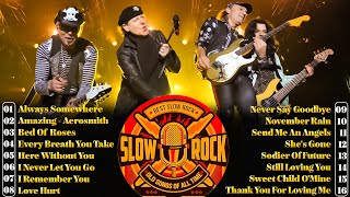 Best Slow Rock Ballads 80s 90s 💦 Scorpions, Aerosmith, Bon Jovi, White Lion, Ledzeppelin, The Eagles