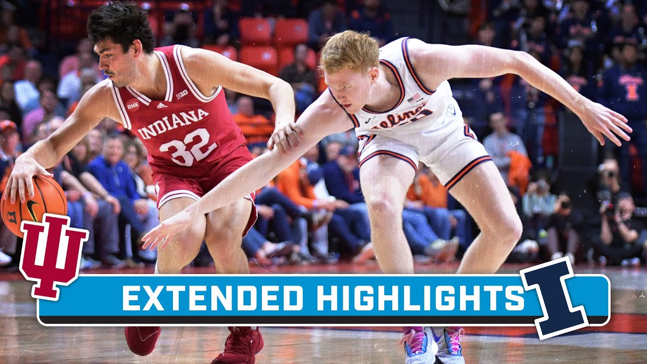 Indiana At Illinois | Extended Highlights | Big Ten Men's Basketball ...