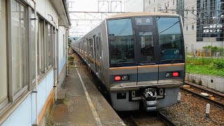 2022.05.20 JR西日本 207系S7編成+T14編成7両編成 回送発車 高槻駅