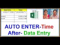 Excel Tutorial: Automate Time Entry After Data Input with Formulas! #excel