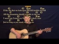 stand by me ben e king guitar strum cover lesson in g with lyrics chords