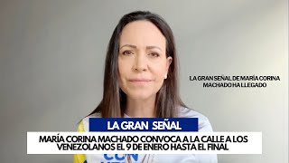 URGENTE - María Corina Machado convoca protestas masivas: toda Venezuela a las calles el 9 de enero