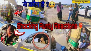 Aunty's Shocking Reactions Mile Delhi to Mathura Trip Pe #motovlog #roadtrip #reactionvideo