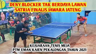 Deny Blocker Seven Nine vs Satria Alaska | Kejuaraan Tenis Meja PTM Eman Kajen Pekalongan Tahun 2021