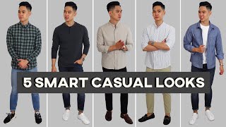 5 Effortless Smart Casual Outfit Ideas For Men!