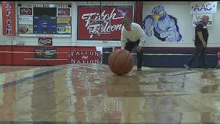 Austintown Fitch HS gym floor warped by water from broken pipe