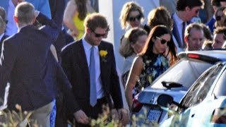 Prince Harry And Girlfriend Meghan Markle Attend Wedding In Jamaica