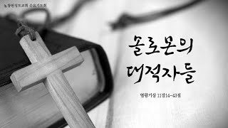 [241204수요저녁기도회] 왕상11장14~43절 솔로몬의 대적자들