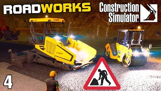ROADWORKS! PAVING OUR FIRST ROAD | Construction Simulator - Episode 4