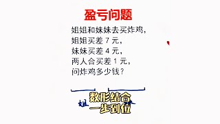 盈亏问题❗️易错难题🔥数形结合❗️ 家长数学辅导 | 数学思维训练 | 数学应用题 | 奥数 | 学习方法 | 解题技巧 | 易错必考 | 经典数学题 | Maths | Mathematics