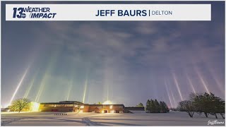 How do light pillars work? | Arctic air optical phenomenon explained