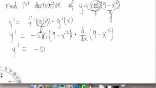 Chain Rule | Example 2 | Single Variable Calculus for Sci & Eng | Griti