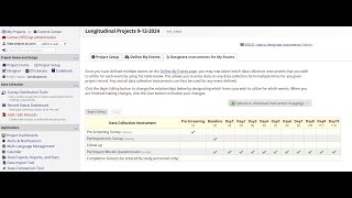 WashU REDCap - Longitudinal Projects