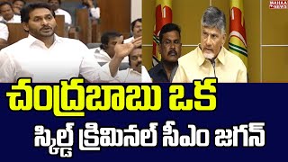 చంద్రబాబు ఒక స్కిల్డ్ క్రిమినల్..సీఎం జగన్ | APASSEMBLY2023 | Mahaa News