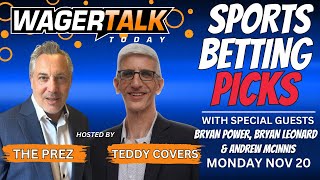 Free Sports Picks | WagerTalk Today | Monday Night Football Picks | CBB Predictions Today | Nov 20