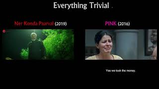 Nerkonda Paarvai VS Pink trailer Comparison | PINK | Nerkonda Paarvai | Ajith