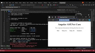 Angular and ASP.Net Core using Visual Studio 2022