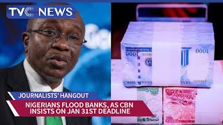 Nigerians Flood Banks, As CBN Insists On Jan 31st Deadline