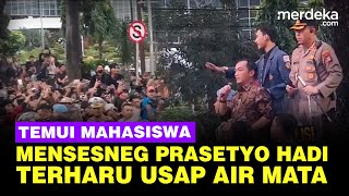 Mensesneg Prasetyo Hadi Temui Mahasiswa Demo \