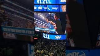 Dallas Mavericks Dirk Nowitzki end of last home game on April 9, 2019