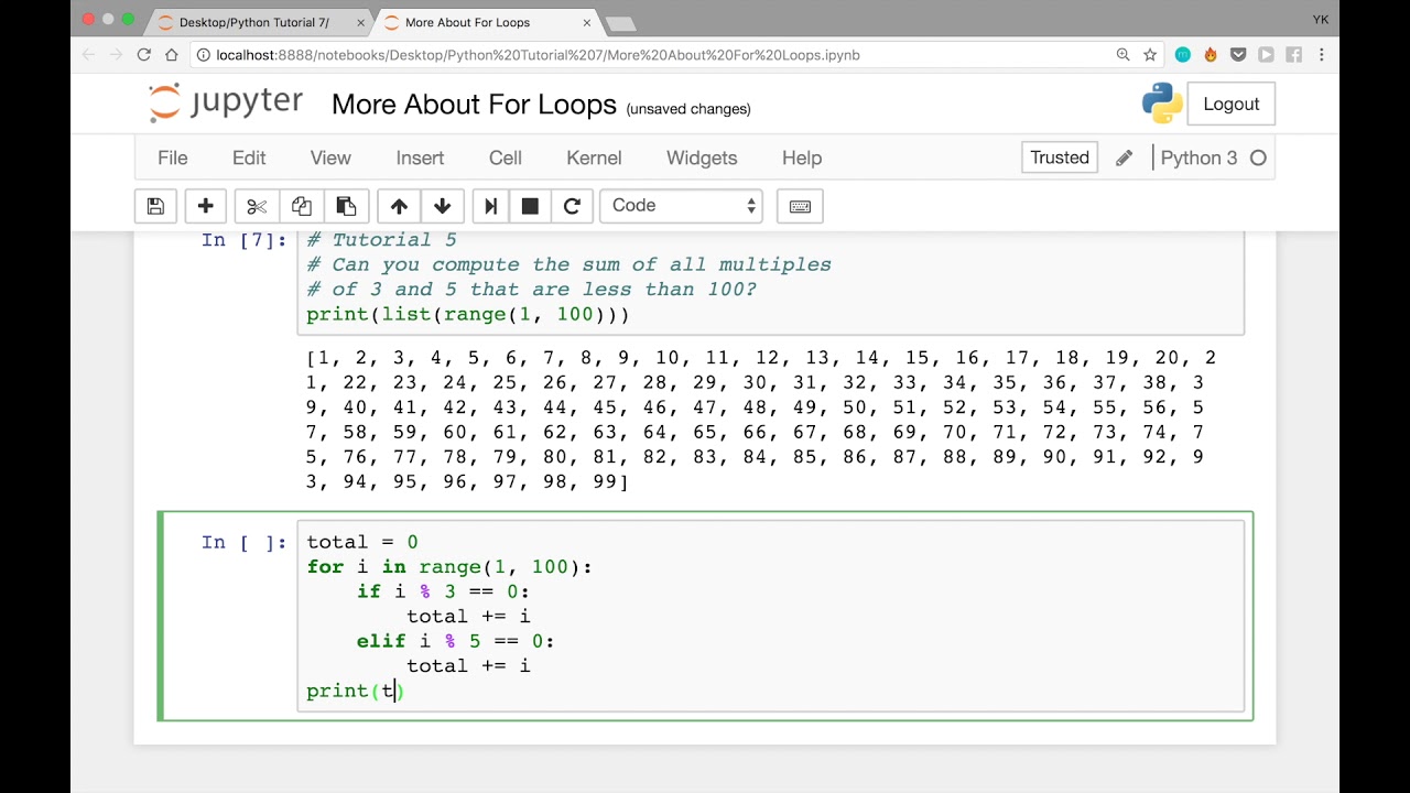 More About For Loops In Python & Solutions To The Last 2 Problems ...