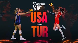 🇺🇸 USA vs. 🇹🇷 TÜR - Highlights  Quarter Finals| Women's World Championship 2022