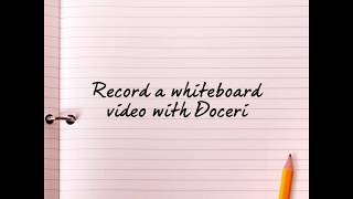 How to Record with Doceri