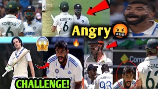 VIRAT KOHLI VS KONSTAS FIGHT 🤬 BUMRAH 1ST TIME HITTED FOR SIX IN TEST CRICKET ! IND VS AUS DAY 1 MCG