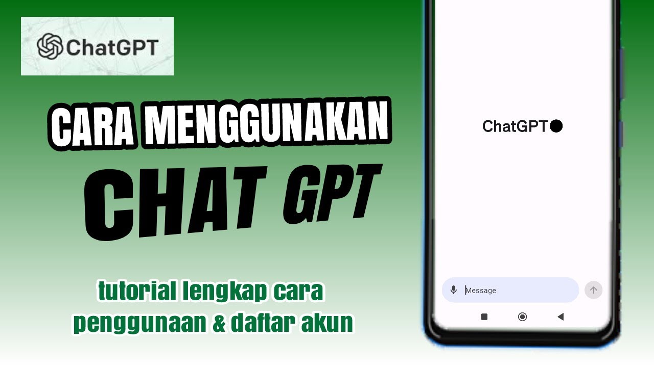 Cara Menggunakan Chat Gpt Openai Tutorial Penggunaan Aplikasi Chatgpt
