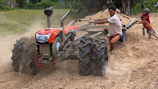 Driver Tractor Kubota RT 140DI Go Transport Eath Sand Stuck,Kubota Tractor Thailand