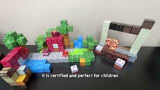 Christmas Gifts Diy Stem Educational Toy Creative Magnetic Cubes Magnetic Building Blocks For Kids