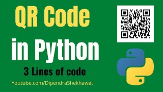 QR Code in Python Hindi | Generate QR Code using Python 💻