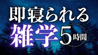 【睡眠導入】即寝られる雑学5時間【合成音声】