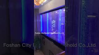 LED glowing acrylic water bubble wall as a room divider and a partition wall