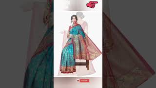 SIRIL Women's Poly Silk Printed Saree With Blouse #fashion #saree #viral #viralshortsvideo