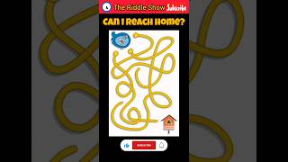 Can I reach home puzzle? new puzzle trendy puzzle game #riddles #shortvideo #shorts