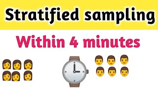 Stratified random sampling