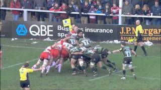 Gloucester Rugby 27-24 Northampton Saints - Aviva Premiership Rugby Highlights Round 14 | 11-02-12
