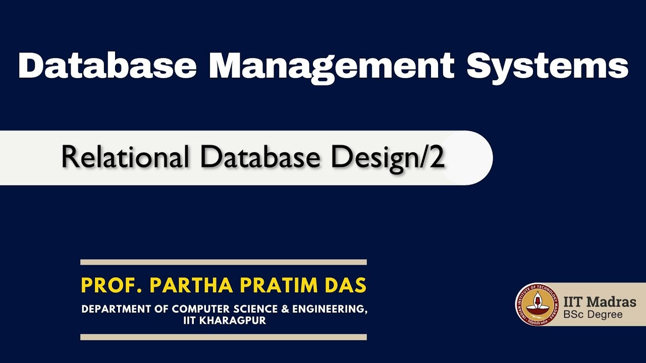 Relational Database Design/2 - YouTube